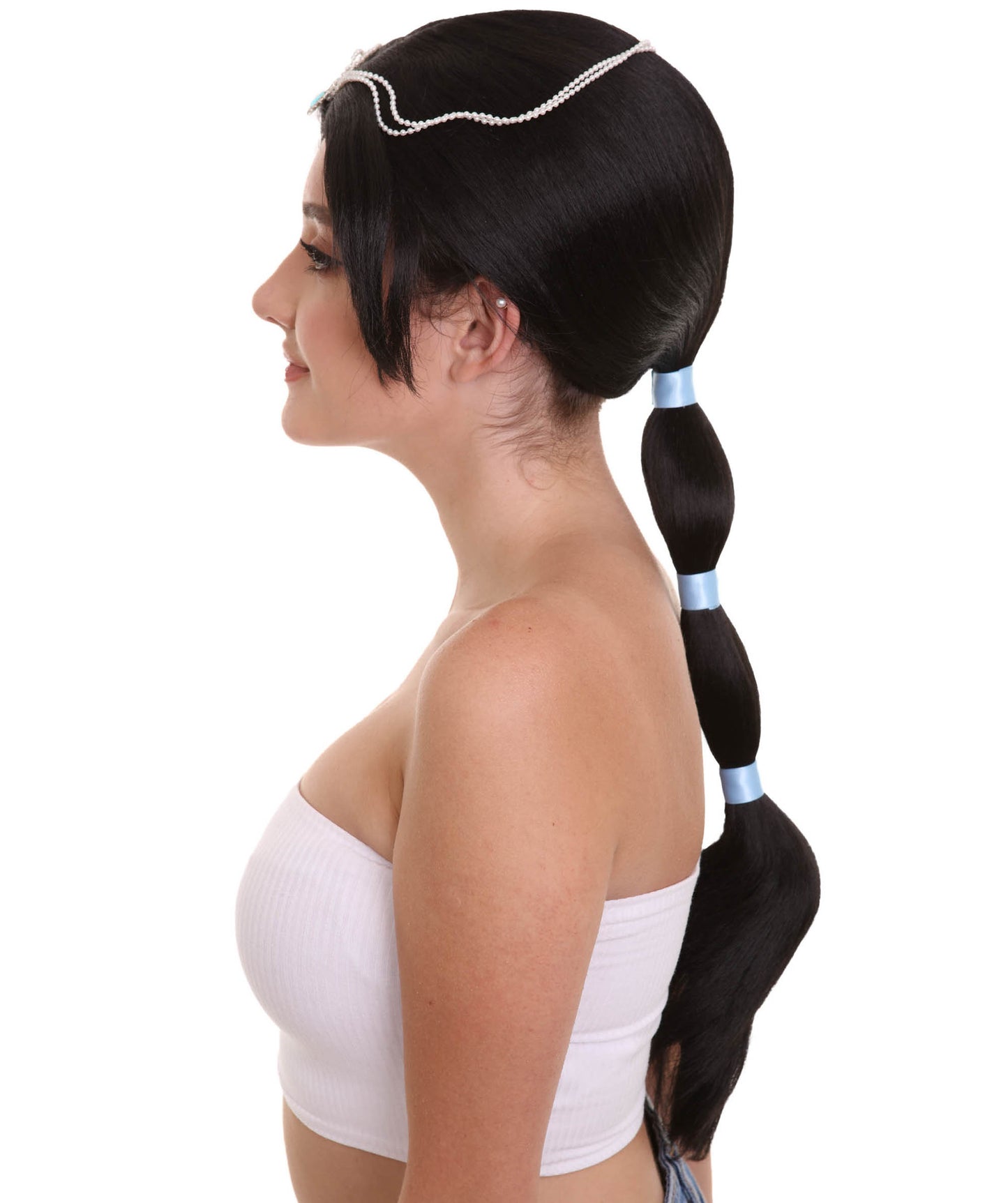 Womens Princess  Braided Wig | Black TV/Movie Wigs | Premium Breathable Capless Cap
