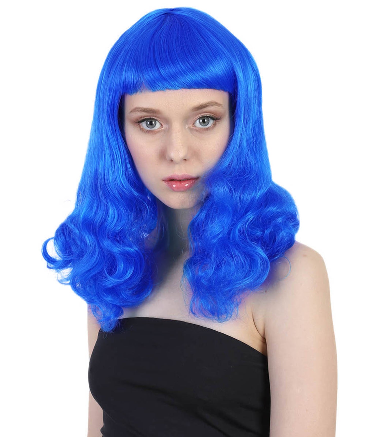 HPO Women's Wig for Fancy Anti-Hero Girl | Long Curly Party Ready Fancy Halloween Wigs | Premium Breathable Capless Cap