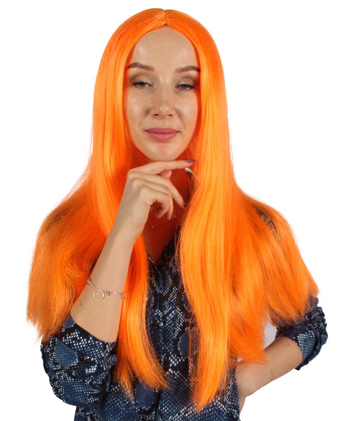 HPO Women's Evil Bride ,Adult Women's Wig Collections, Horror Ghostly Halloween Wig, Premium Breathable Capless Cap