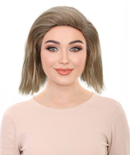 Adult Women's 10" Inch Short Length Halloween Cosplay Ombre Pop Star Fireworks Costume Wig, Synthetic Soft Fiber Hair | Multicolor Options | HPO