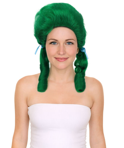 HPO Women’s Classic Elly May Clamped Multiple Wig With Two Blue Hair Ribbons