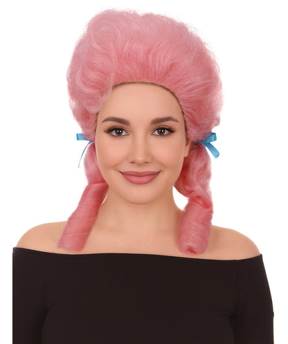 HPO Women’s Classic Elly May Clamped Multiple Wig With Two Blue Hair Ribbons