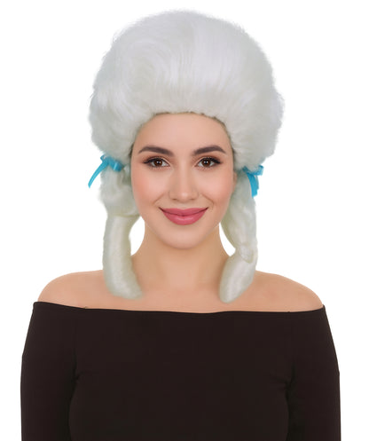 HPO Women’s Classic Elly May Clamped Multiple Wig With Two Blue Hair Ribbons
