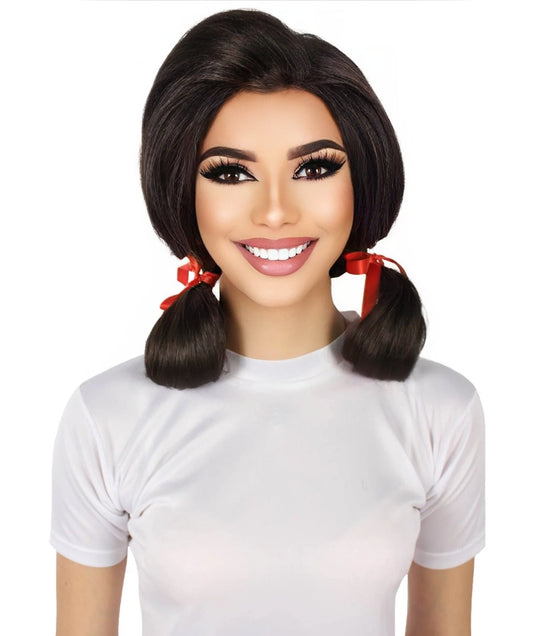 HPO  Women’s Island Girl Sitcom Pigtail Wig | Multiple Color Options | Perfect for your Halloween & Group Party!