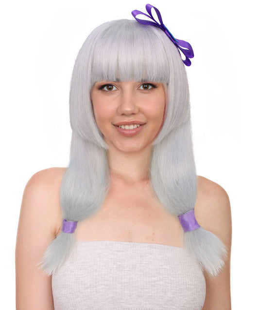 White Long Anime Wig