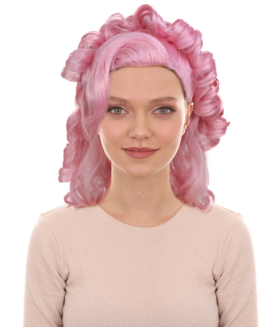 Women's French Drag Queen Pink Wig