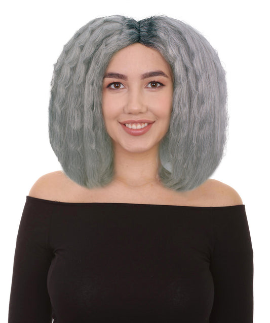 Women's Grey Fashion Creative Wig | Perfect for | Capless Cap Synthetic Fiber