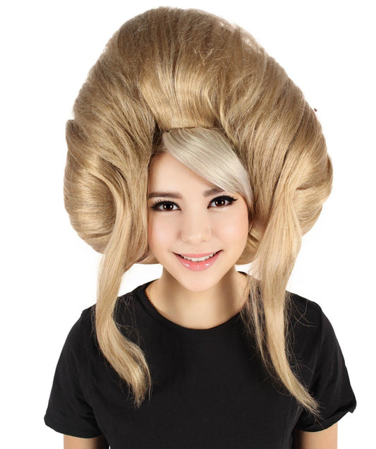 HPO Women's Magical Stone Cartoon Series Triangular Blonde Updo Wig | Flame-retardant Synthetic Fiber