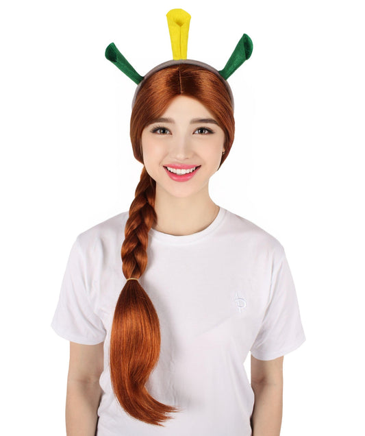 HPO Women's British Singer Braided Ponytail Wig| Perfect for Helloween| Flame-retardant Synthetic Fiber