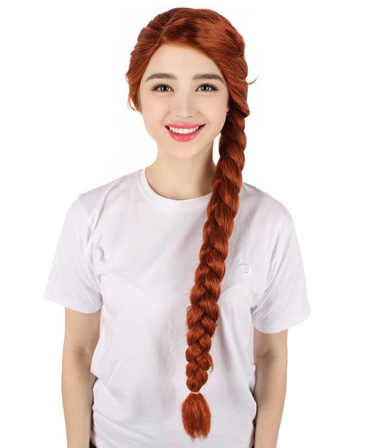 HPO Women's American Comic Book Lady Monster Red Wig , Perfect for Halloween ,Flame-retardant Synthetic Fiber