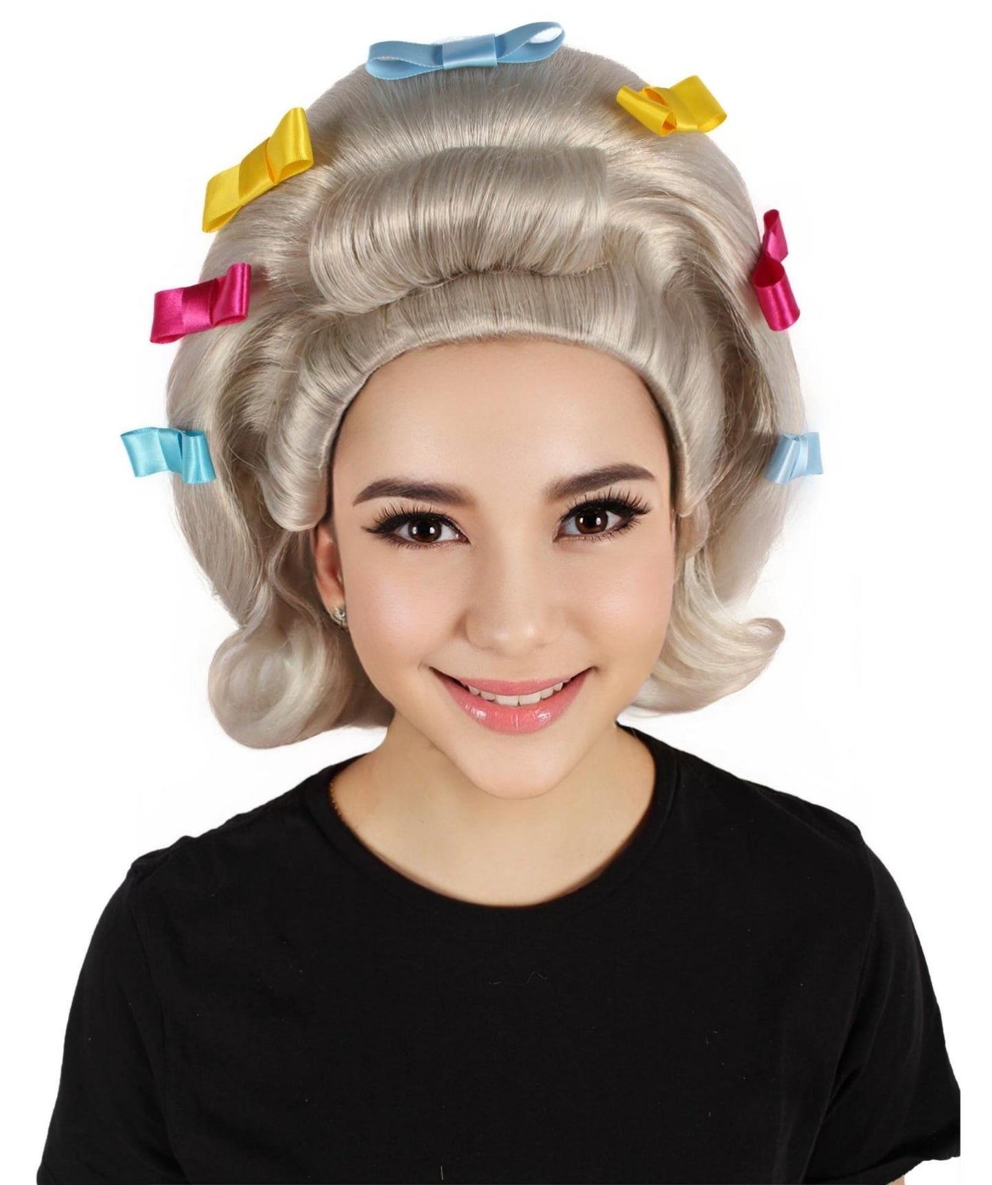 HPO Women's 60s Flip Wig with AccessoriesI | Perfect for Halloween | Flame-retardant Synthetic Fiber