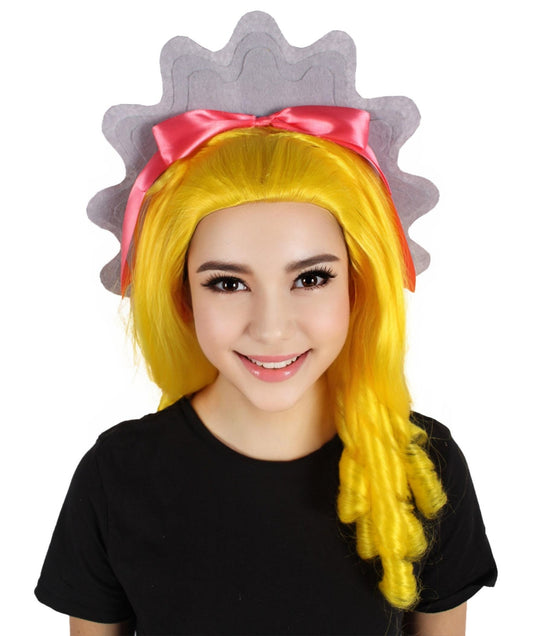 HPO Women's Anime Series Multicolor Pouf Wig I Halloween Wig I Flame-retardant Synthetic Fiber