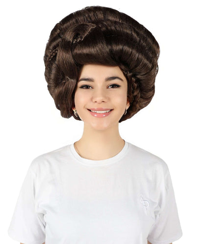 HPO Women's Dramatic Drag Queen High Updo Wig I Flame-retardant Synthetic Fiber
