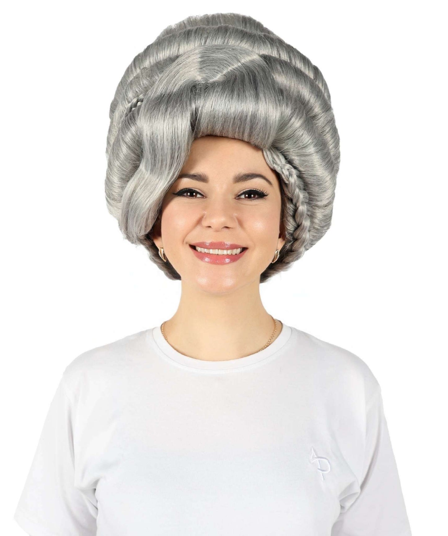 HPO Women's Dramatic Drag Queen High Updo Wig I Flame-retardant Synthetic Fiber