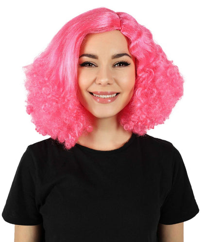 HPO Women's Fluffy Curly Textured Bob Wig I Flame-retardant Synthetic Fiber