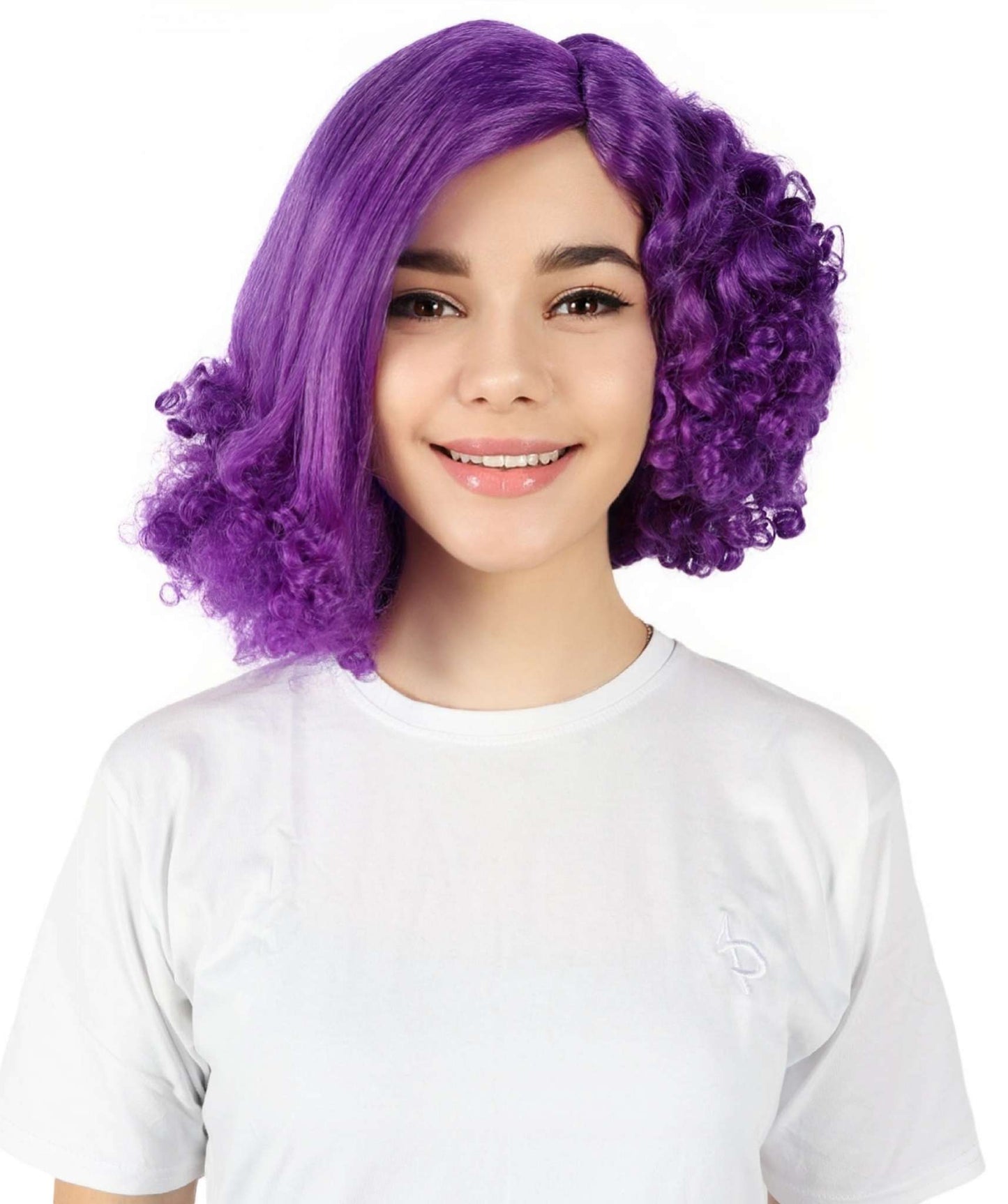 HPO Women's Fluffy Curly Textured Bob Wig I Flame-retardant Synthetic Fiber