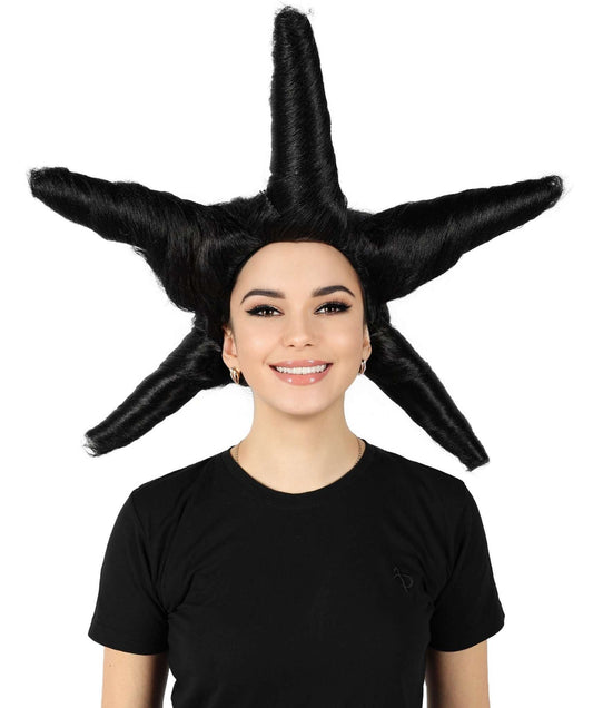 HPO Women's Dramatic Star Shaped Drag Wig I Multiple Color Options I Flame-retardant Synthetic Fiber