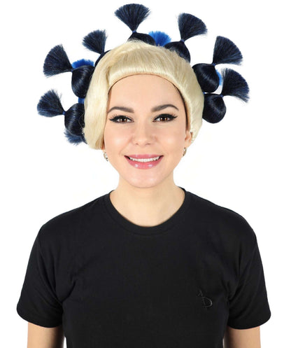 HPO Women's Dramatic Elegant Updo Bun Wig | Multiple color options | Flame-retardant Synthetic Fiber