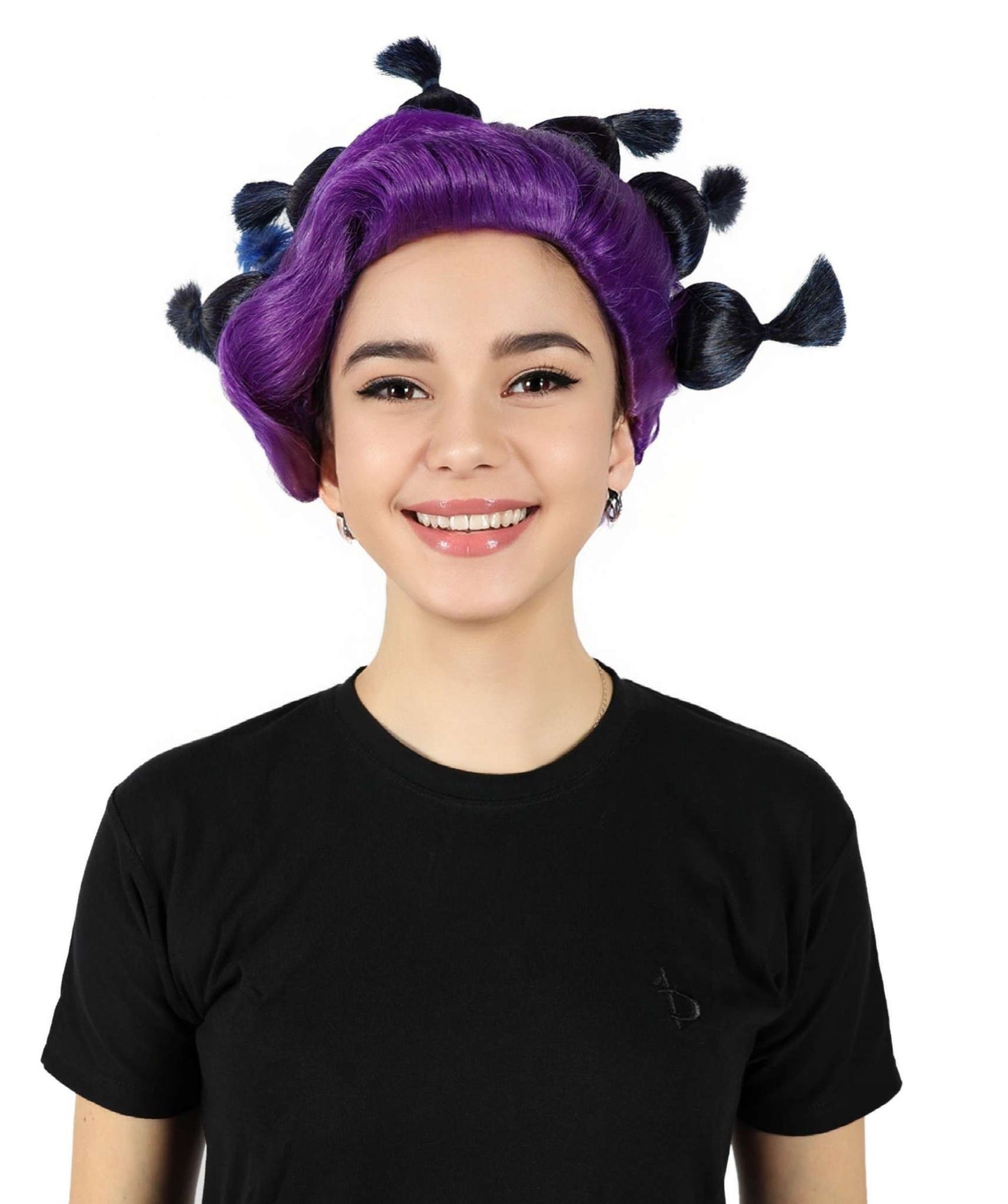 HPO Women's Dramatic Elegant Updo Bun Wig | Multiple color options | Flame-retardant Synthetic Fiber