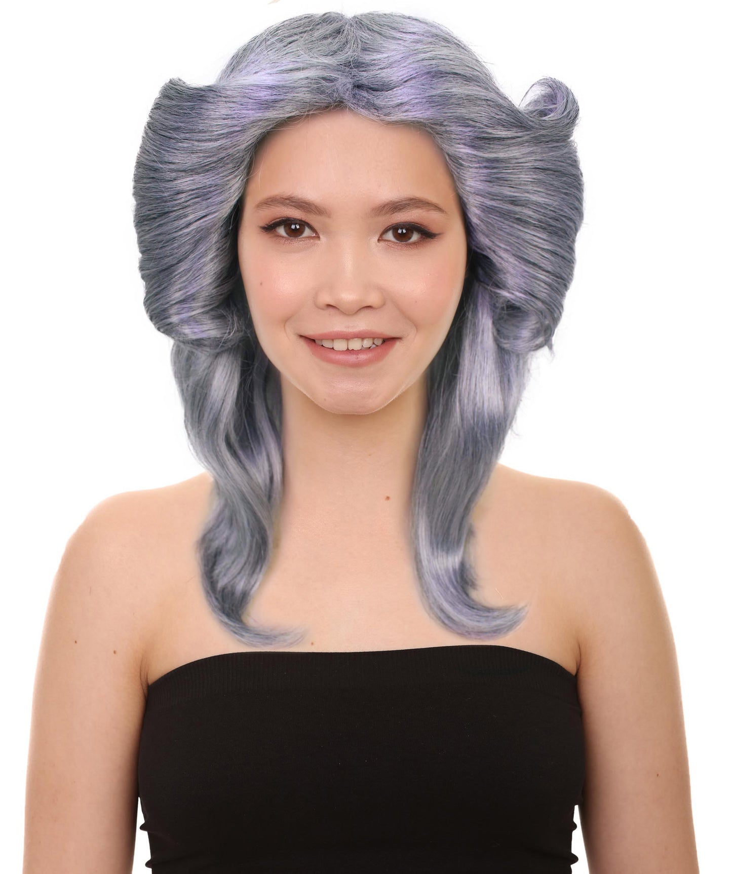 HPO Women's 70's Flick Multiple Color Retro Wig, Flame-retardant Synthetic Fiber