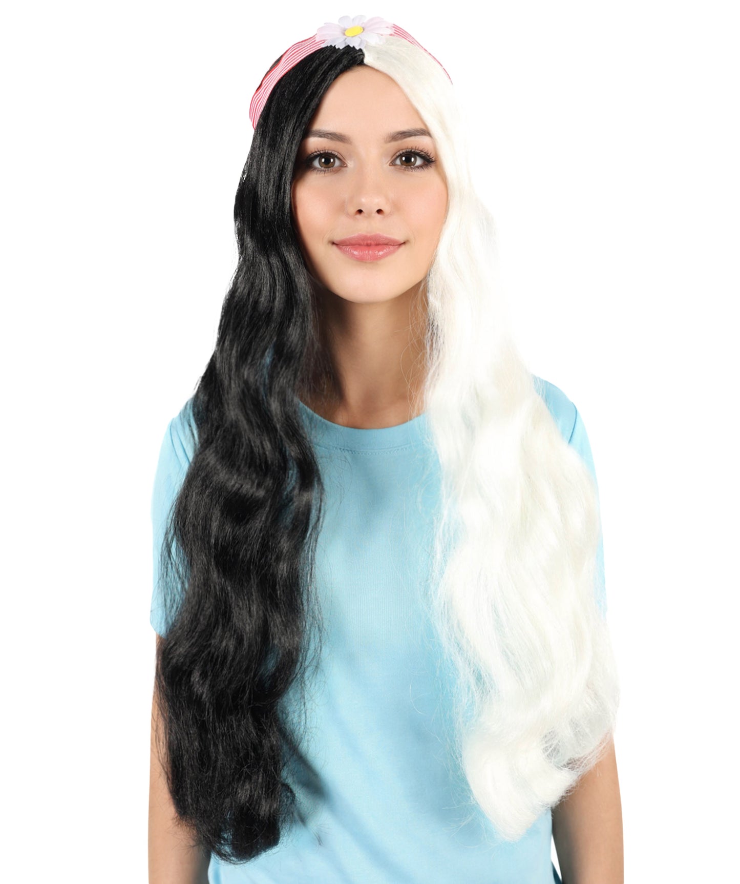 HPO Women's 60's Long Multiple Hippie Groovy Wig, Flame-retardant Synthetic Fiber