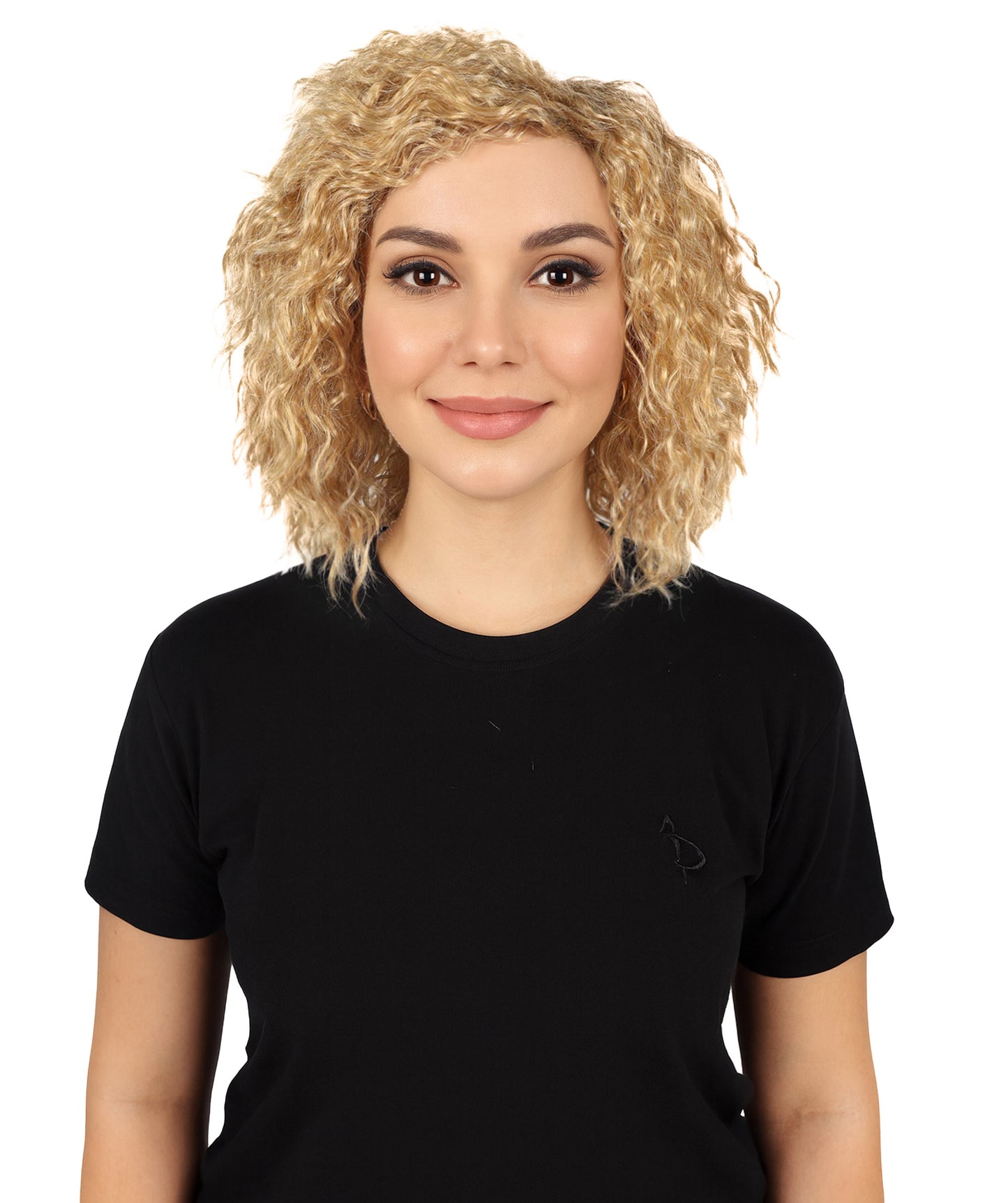 HPO Women's Short Fluffy Wavy Multiple Wig | Halloween and Party Wig | Flame-retardant Synthetic Fiber