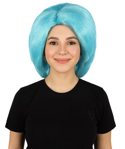 HPO Women's Short Straight Posh Spice Brown Wig | Halloween and Party Wig | Flame-retardant Synthetic Fiber |  Premium Breathable Capless Cap