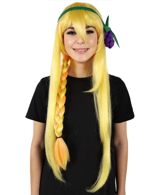 HPO Fantasy character wig with a unique spiky style I Perfect for bringing an adventurous and vibrant look I Ideal for fans of epic adventures and dynamic fantasy themes | Flame-retardant Synthetic Fiber