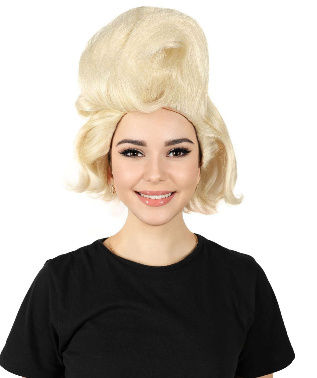 HPO Unisex Eva Le Queen Wavy Blonde Wigs for Men and Women - Long Hairstyle Costume Wig, Adjustable Cap for Comfort Perfect for Cosplay, Drag Shows and Parties - Royal and Bold Look