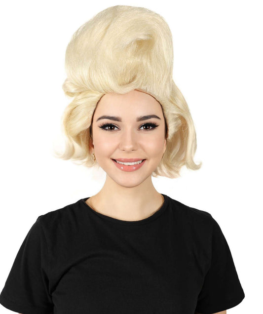 HPO Unisex Eva Le Queen Wavy Blonde Wigs for Men and Women - Long Hairstyle Costume Wig, Adjustable Cap for Comfort Perfect for Cosplay, Drag Shows and Parties - Royal and Bold Look