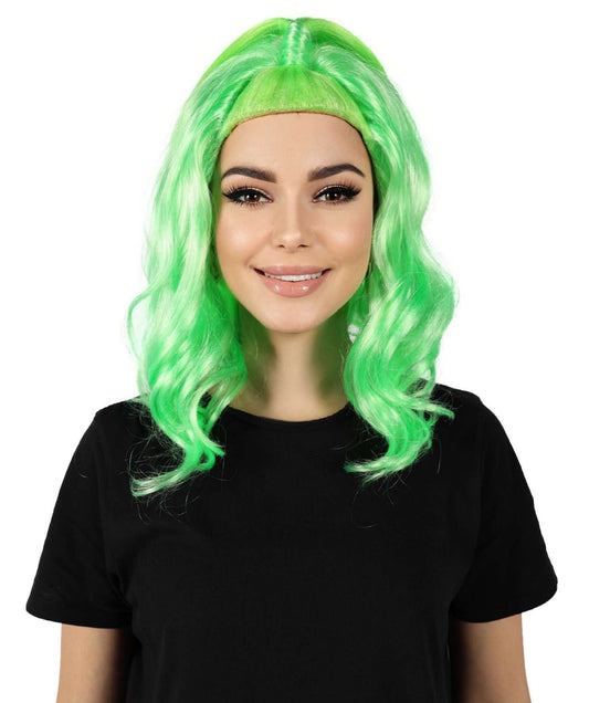 HPO Women Styled Wavy Multiple Wig – Pre-Styled and Ready to Ship for Halloween Costume Parties – Synthetic Fibers Hair, Comfortable Fit and Perfect for Instant Character Transformations!