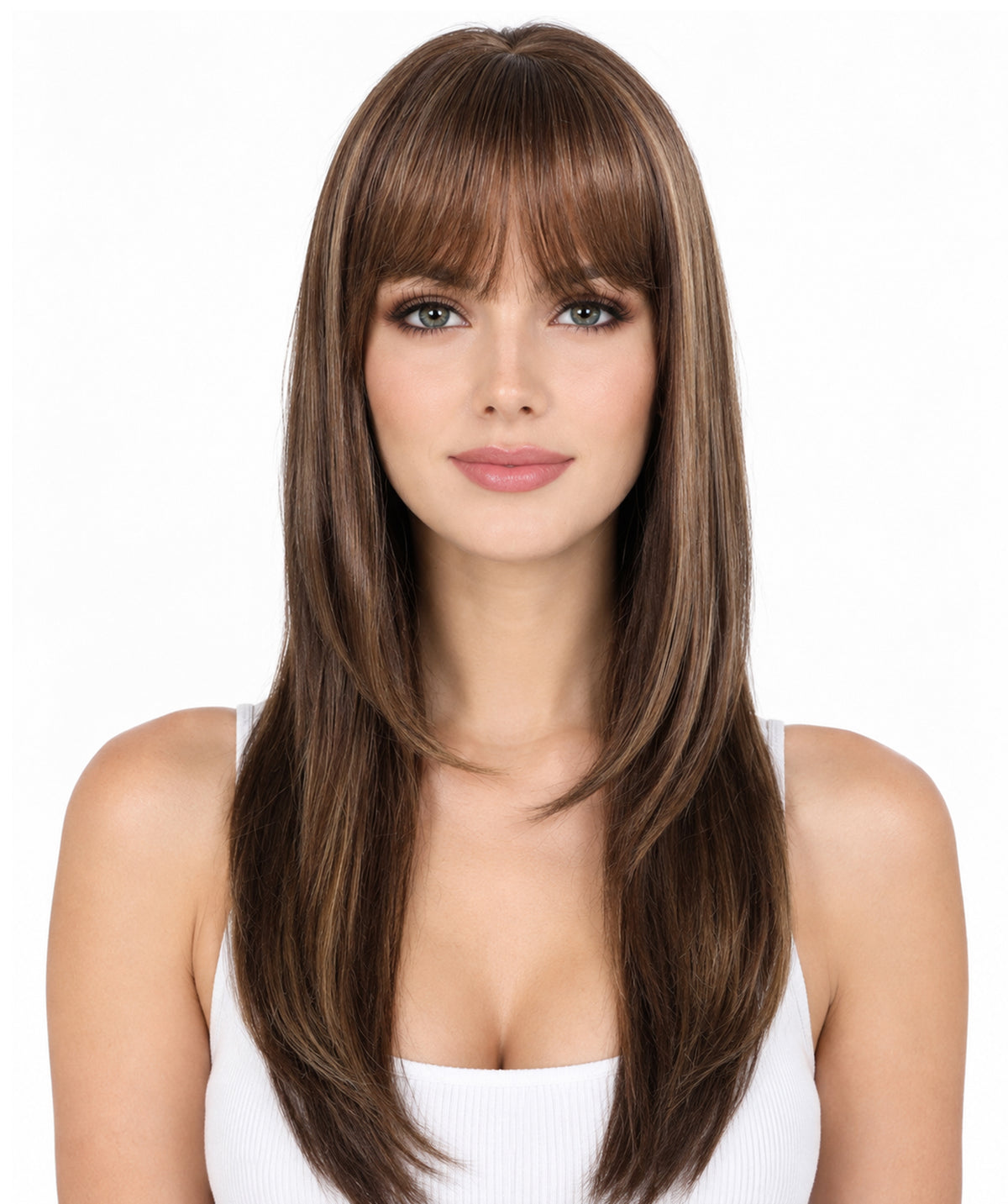 HPO Women's 90s-inspired Kim wig Straight Long Multiple bob wigs, Party costume and Halloween party stylish  wig, breathable cap wig for comfort, synthetic Fiber hair roleplay wig.