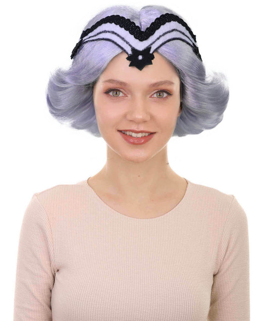 HPO Women's 1920s Flapper Wig with Feather Headband | Short Bob Costume Hair for Gatsby, Speakeasy & Roaring Twenties Parties