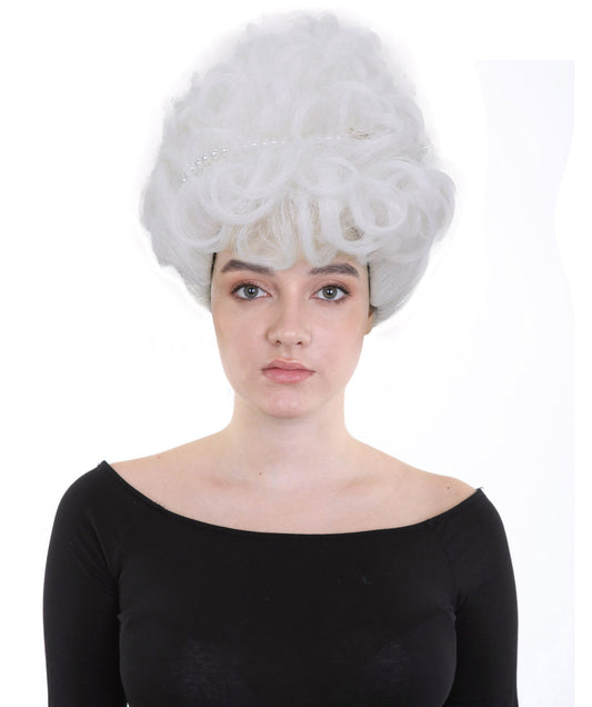 HPO Women Long Curly Ombre Wig | Heat-Resistant Costume Hair for Parties & Halloween | Breatheble Capless Cap