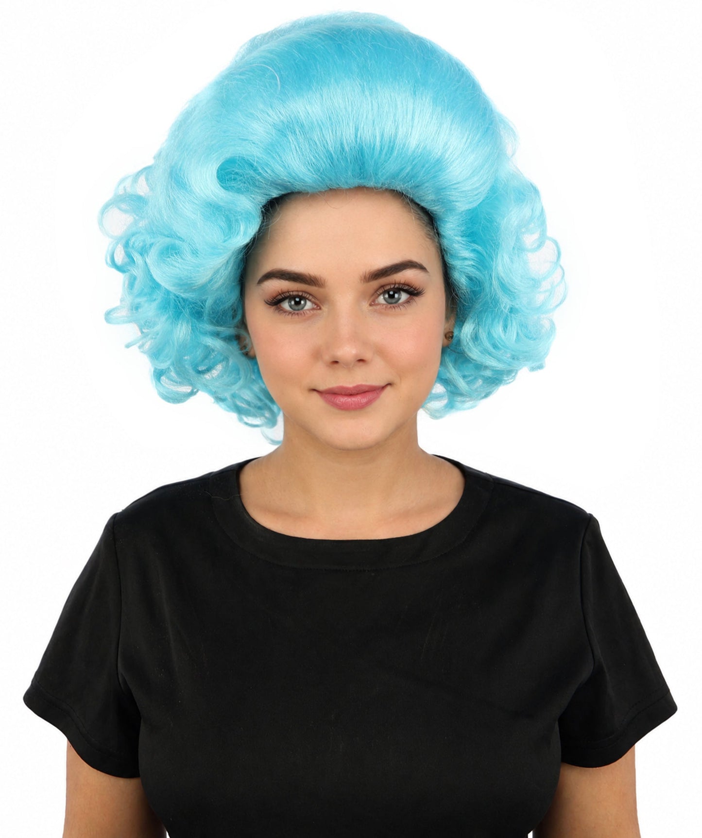 HPO Adult Women's Dame Edna Everage Wigs | Multiple Color Options | Drag Queen-Inspired Colorful Synthetic Hair for Parties, Stage Events | Breathable Capless Design