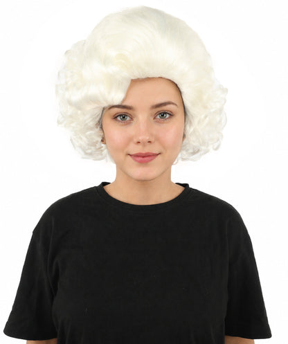 HPO Adult Women's Dame Edna Everage Wigs | Multiple Color Options | Drag Queen-Inspired Colorful Synthetic Hair for Parties, Stage Events | Breathable Capless Design