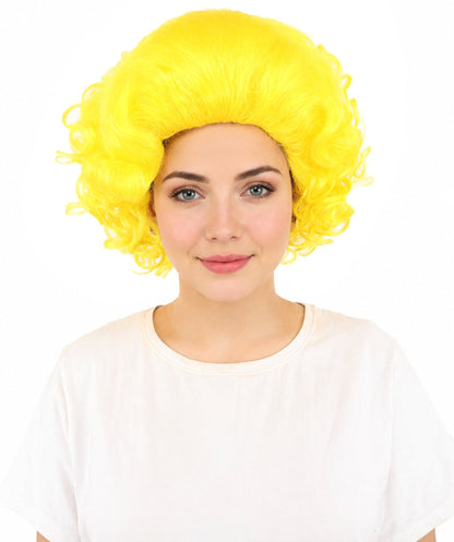 HPO Adult Women's Dame Edna Everage Wigs | Multiple Color Options | Drag Queen-Inspired Colorful Synthetic Hair for Parties, Stage Events | Breathable Capless Design