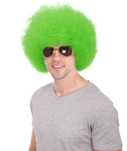 Adult Unisex Big Curly Afro Wig | Bold Costume Hair for Halloween, Cosplay, and Themed Parties | Multiple Color Options