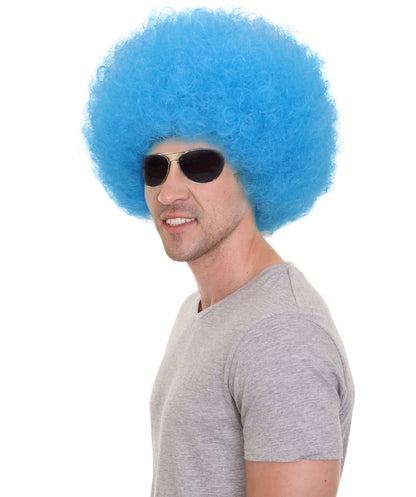Adult Unisex Big Curly Afro Wig | Bold Costume Hair for Halloween, Cosplay, and Themed Parties | Multiple Color Options