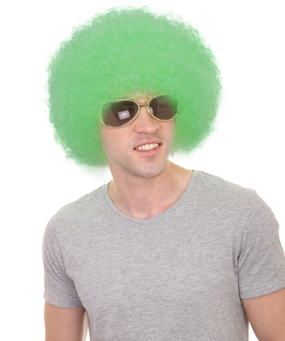 Adult Unisex Big Curly Afro Wig | Bold Costume Hair for Halloween, Cosplay, and Themed Parties | Multiple Color Options