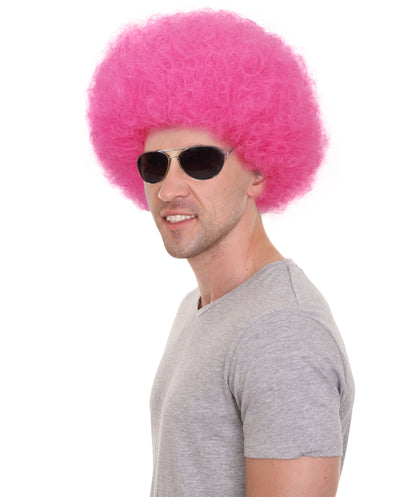 Adult Unisex Big Curly Afro Wig | Bold Costume Hair for Halloween, Cosplay, and Themed Parties | Multiple Color Options