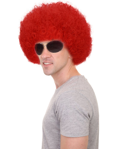 Adult Unisex Big Curly Afro Wig | Bold Costume Hair for Halloween, Cosplay, and Themed Parties | Multiple Color Options