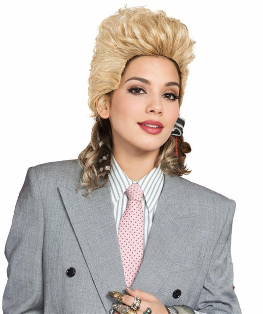 HPO Women’s Short Spiky Mullet Wig | Textured Punk Cut Hairpiece with Sharp Layers | Often Chosen for Creative Styling, Theme Events, Photo Shoots & Stage Appearance