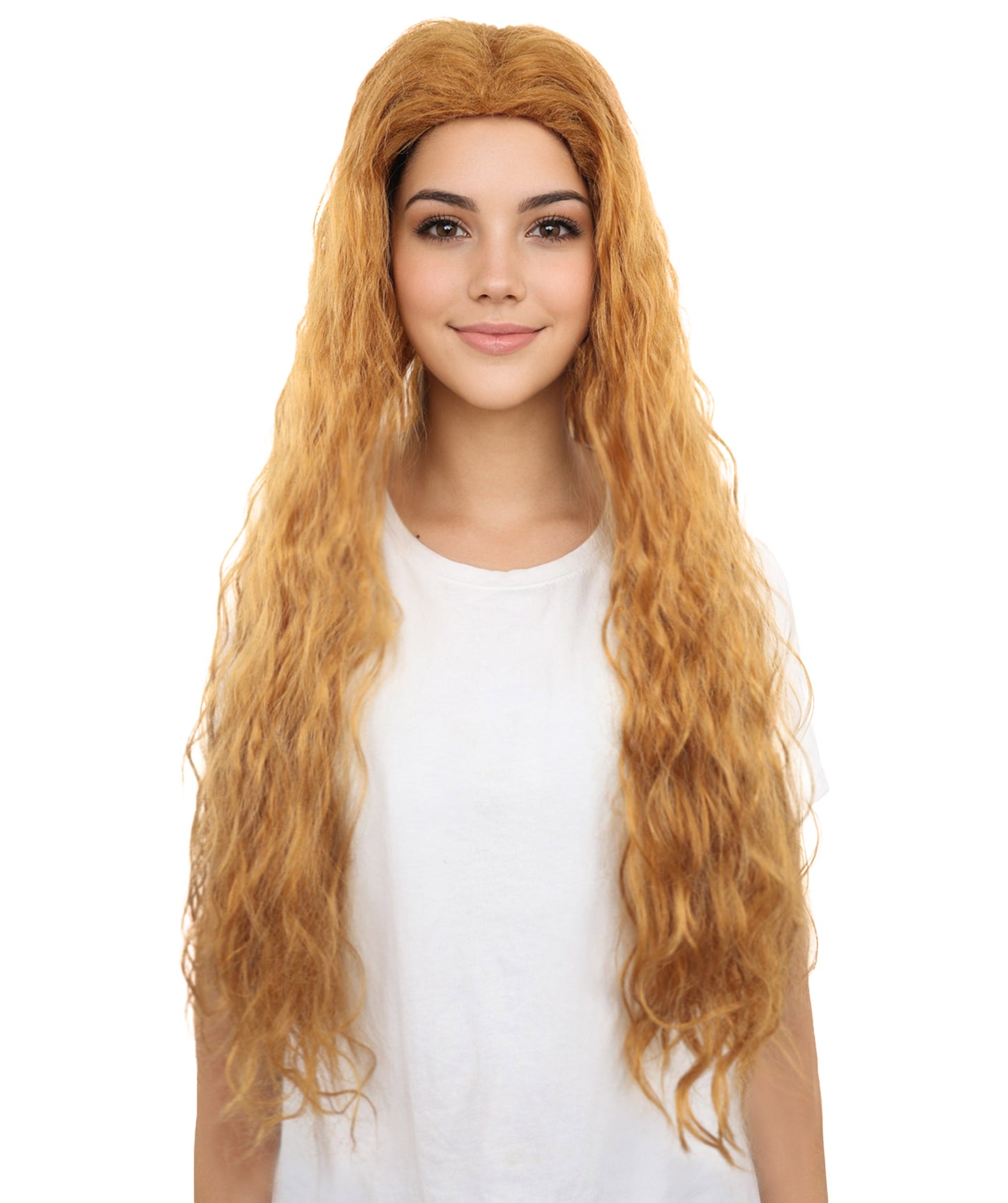 HPO Women's Colombian Pop Star Inspired Wig | Extra Long Wavy Blonde Hairpiece with Layers | Synthetic Wig for Cosplay, Halloween, Parties, Stage & Roleplay