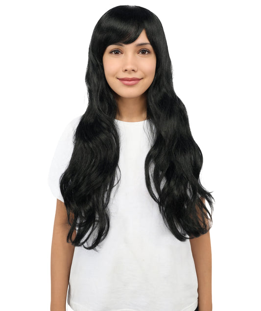 Adult Women's Extra Long Anime Cosplay Wig With Standard Cap – Layered Hairstyle with Synthetic Fibers | Vibrant Hairpiece for Cosplay, Festivals & Stage Performances | Multicolor Options