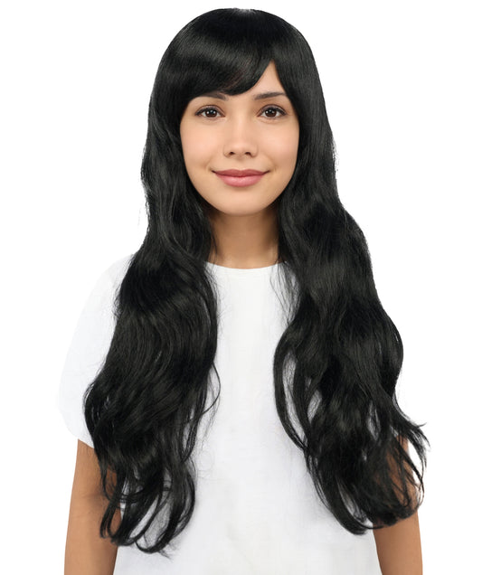 Adult Women's Extra Long Anime Cosplay Wig With Standard Cap – Layered Hairstyle with Synthetic Fibers | Vibrant Hairpiece for Cosplay, Festivals & Stage Performances | Multicolor Options