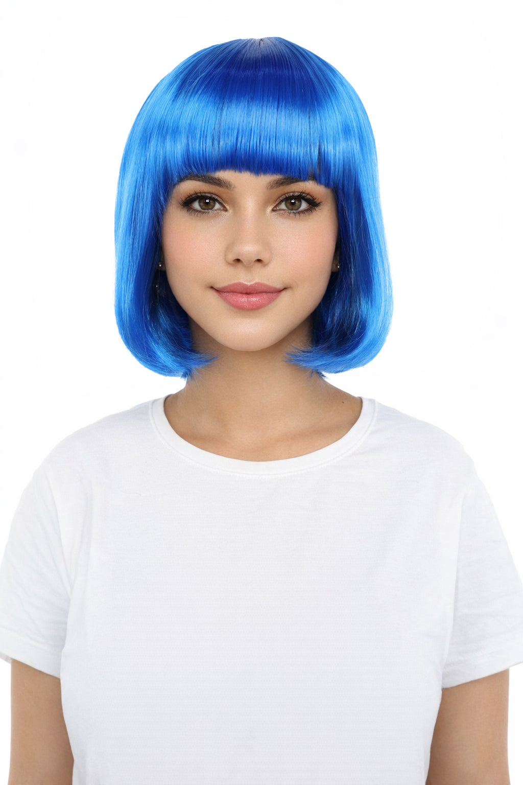 Adult Women’s Medium Bob Wig with Bangs – Layered Hairstyle with Soft Synthetic Fibers & Smooth Texture With Standard Cap | Stylish Hairpiece for Cosplay, Parties & Photo Shoots | Multicolor Options