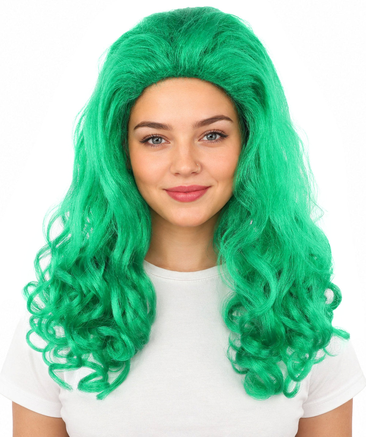HPO Adult Women’s 16-Inch Medium Wig with Soft Curls | Multiple Color Options | Ideal for Cosplay, and Themed Events | Elegant, Versatile Hairpiece for Various Looks