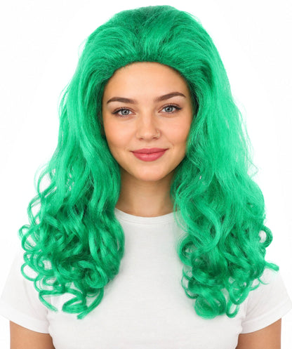 HPO Adult Women’s 16-Inch Medium Wig with Soft Curls | Multiple Color Options | Ideal for Cosplay, and Themed Events | Elegant, Versatile Hairpiece for Various Looks