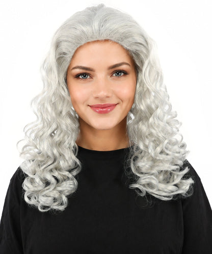 HPO Adult Women’s 16-Inch Medium Wig with Soft Curls | Multiple Color Options | Ideal for Cosplay, and Themed Events | Elegant, Versatile Hairpiece for Various Looks